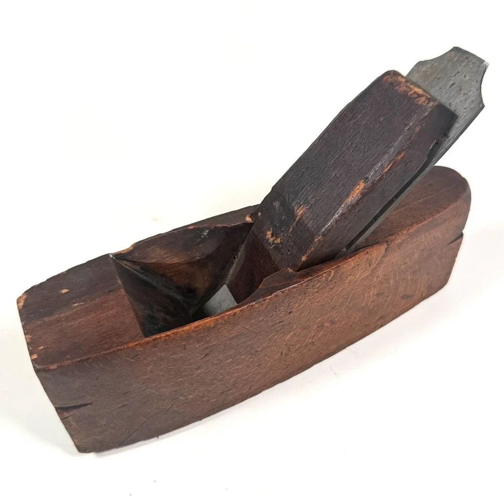 Antique Vintage Wooden Plane‎ Mathieson & Son – James River Works Steel Iron